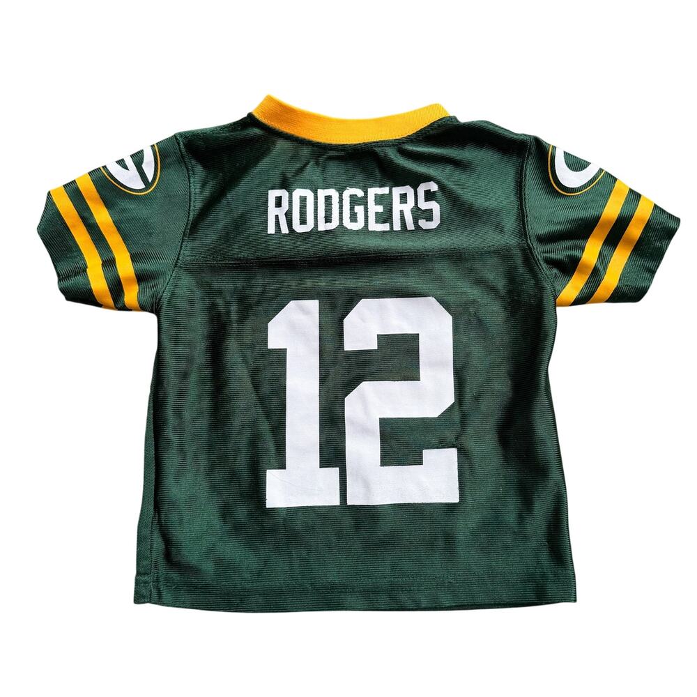 Aaron Rodgers #12 NFL Team Apparel Kids Green Packers Jersey 2T